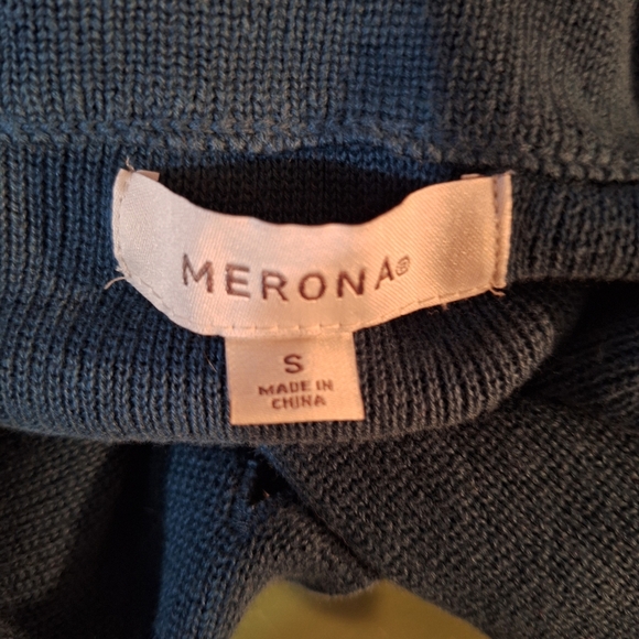 Merona Teal Double-Breasted Pea Coat - Picture 4 of 7